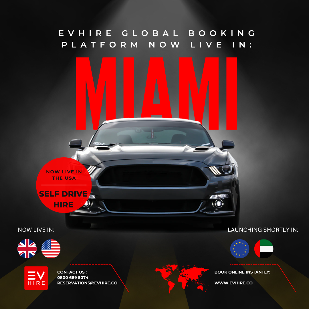 EV Hire Booking Platform now live in Miami!